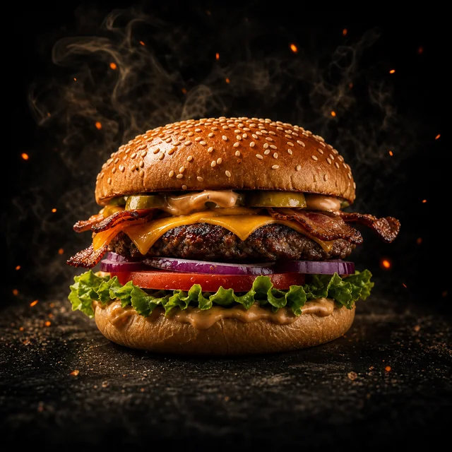 BURGERS menu background